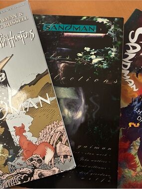 DC Comics Sandman Graphic Novels - Black, White, Teal, Red